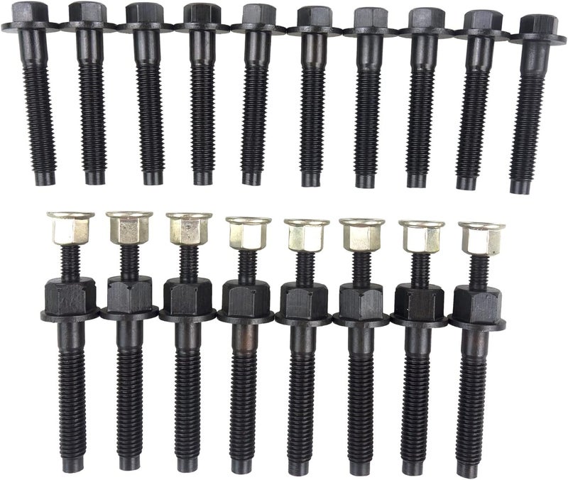 GaeaAuto Exhaust Manifold Bolts Studs Nuts Hardware Set Fit For 2009-2020 Dodge Ram 1500 2500 3500 pickup Challenger Charger Durango 5.7L V8 Engines - Image 2
